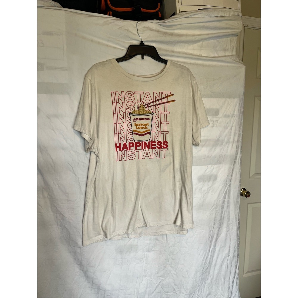 Maruchan Instant Lunch T-Shirt Mens Size 2X White Ramen‎ Noodle Graphic